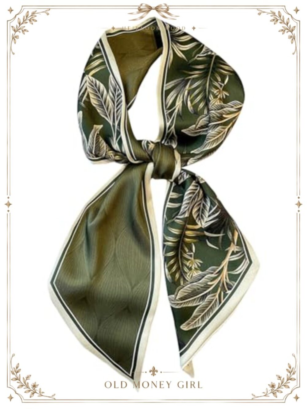 Satin Silk Feel Rectangular Head Scarf Neck Tie Hair Wrap Bag Accessory